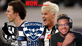 COMEBACK!!!!! American Reacts To AFL Round 3 Collingwood V Geelong Highlights
