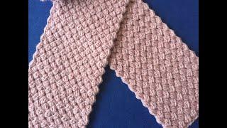 Beginner Crochet Scarf | One Row Repeat