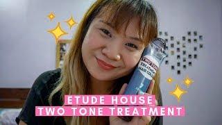 Trying out Etude House Two Tone Hair Treatment  | Roxanne Lacap