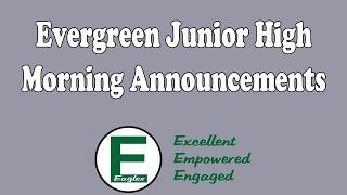 EJH Morning Announcements for 2/6/2025