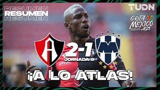 Resumen y goles | Atlas 2-1 Rayados | Grita México BBVA AP2021 - J8 | TUDN