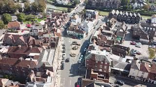 arundel town west sussex from above