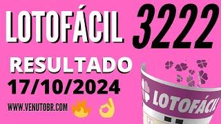  Resultado Lotofácil 3222