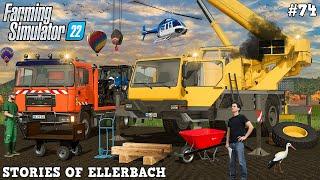 SCRAPPING BURNED DOWN NEW HOLLAND T6 WITH @TheCamPeRYT!  | Ellerbach | FS22 | Timelapse #74