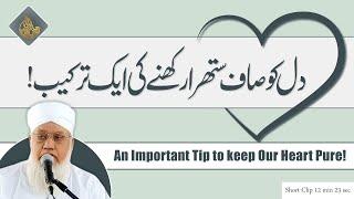 An Important Tip to keep Our Heart Pure! | دل کو صاف ستھرا رکھنے کی ایک ترکیب