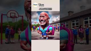 The Rock's smelly dream coming true #ai #aiart #therock #memes #animation #shorts #funny