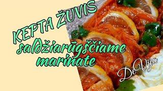 Kepta žuvis saldžiarūgščiame marinate- Kūčioms ir artėjančioms šventėms!  Dalinuosi patarimais!