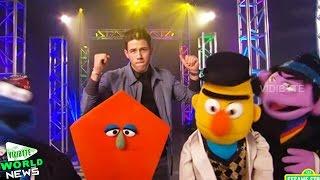 Nick Jonas Performs ‘Check That Shape’ Song with Sesame Street Characters