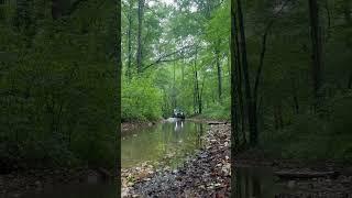 Jk riding backroads with creeks #jk #jeep #jeeplife