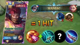 GLOBAL GRANGER NEW 1 HIT BUILD TO DOMINATE META HERO 2024!! (22 KILLS ALMOST SAVAGE)