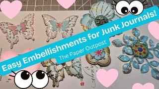 Easy Junk Journal Embellishments!! Fundle Plus Triple Bonus Special!