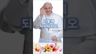 441. 이렇게 되뇌십시오     #쇼츠  #가톨릭  #프란치스코 교황  #천주교  #하느님 사랑  #shorts