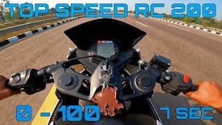 Top Speed of Rc 200 | 0-100 kitni der me? | @theretomotovloggerss @MrGausSorts  #rc200 #topspeed