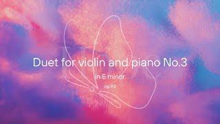 Duet for violin and piano No.3 in E minor