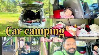 Camping without mom | a day with dad only | found new friends