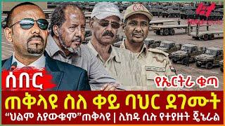 Ethiopia - ጠቅላዩ ስለ ቀይ ባህር ደገሙት፣ የኤርትራ  ቁጣ፣ “ህልም አያውቁም”ጠቅላዩ፣ ሊከዱ ሲሉ የተያዙት ጄኔራል