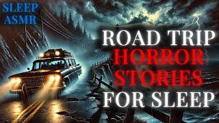 40 True Road Trip Scary Horror Stories for Sleep With Rain Sounds | Midnight Horror