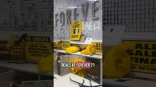 Forever 21 - 90% off ‼️Come With me to see my mini haul although the store was close to empty