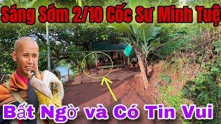 Sáng ngày 2 tháng 10, Xuống Cốc Thầy Minh Tuệ  Bất Ngờ có chị Gái ngồi thuyền trong cốc rất xớm