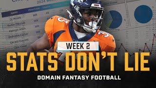 6 Stats You NEED To Know Before Week 2 Fantasy Football