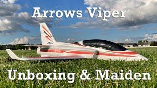 Complete Arrows RC Viper 50mm EDF Jet Unboxing & Maiden Review