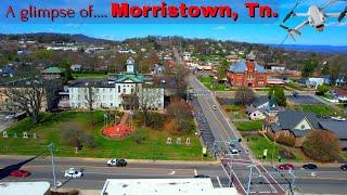 Quick flight around Main Street in Morristown, Tn.