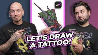 HOW TO DRAW A TATTOO | Tattoo Tutorials | Featuring Rafael Corona