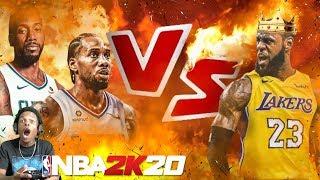 NBA 2K20 LEBRON JAMES VS KAWHI LEONARD!! WHO IS THE KING OF L.A?!