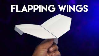 how to make a paper airplane fly like a bird - BIRDY - Flaps Wings - Flapping Wings