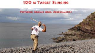 100 m target slinging - into the sea