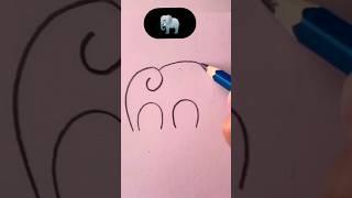 #Easy Elephant #drawing #yuotubeshorts  #subscribetomychannel #