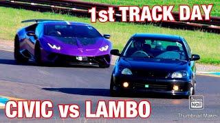 MY FIRST TRACK DAY - STOCK EK CIVIC -
