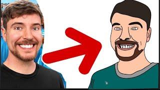 Ages 1 - 100 Decide Who Wins $250,000 how to drawing mrbeast Face How to draw mr beast