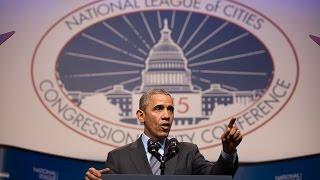 President Obama Speaks at the National League of Cities Conference