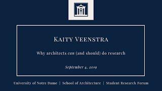 Why architects can (and should) do research