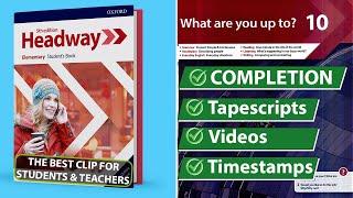 New Headway Elementary 5th Edition - Unit 10: What are you up to? || Student's Book