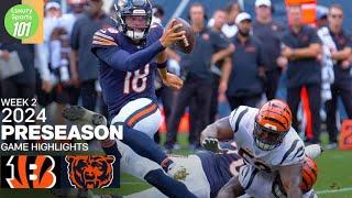 Cincinnati Bengals vs  Chicago Bears 2024 Preseason Week 2 NFL Game Highlights| Luxury Sports 101