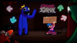 Friday Night Funkin': VS Blue MOD SHOWCASE [Rainbow Friends - Roblox] | FNF mod