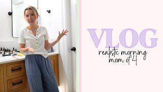 REALISTIC MORNING VLOG // MOM OF 4 // SCHOOL MORNING ROUTINE