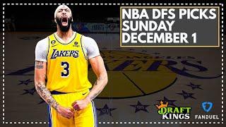 NBA DFS LIVE PRE-LOCK Q&A: SUNDAY DECEMBER 1st FanDuel & DraftKings Lineup Advice