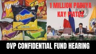 OFFICE OF THE VICE PRESIDENT CONFIDENTIAL FUND HEARING TODAY NOVEMBER 20, 2024