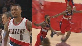 Markieff Morris Game Winner! Refs Miss Call Controversial Ending! Wizards vs Blazers