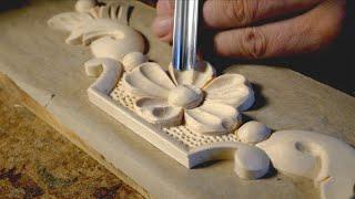 Learning to carve a furniture ornament - Wood Carving