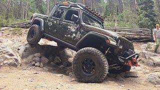 Jeep Gladiator Crawling and Camping at Grizzly Lake (Colorado)