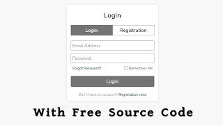 Create a Login Registration and Forgot Password Form in HTML CSS & JavaScript with Source Code