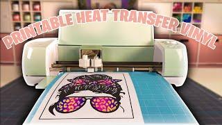 How to Use Printable Heat Transfer Vinyl with Cricut | Printable HTV Tutorial