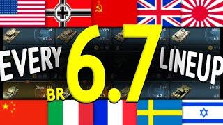 ONE Battle With EVERY Nation's 6.7 LINEUP (War Thunder)