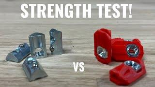 T-Slot nuts: 3D-Printed vs Standard