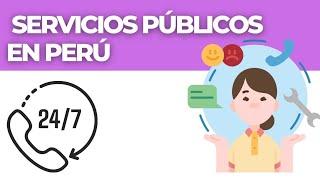 SERVICIOS PÚBLICOS EN EL PERÚ / APRENDE QUE SON LOS SERVICIOS PÚBLICOS 2024