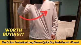 Men's Sun Protection Long Sleeve Quick Dry Rash Guard - Pausel | Worth Buying?